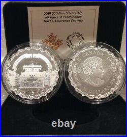 1959-2019 Saint Lawrence Seaway 60th Prominence $30 2OZ Silver Proof Coin Canada