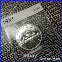1959 Canada $1 Silver Dollar UNCIRCULATED Coin Beautiful Coin! #coinsofcanada