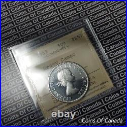 1959 Canada Silver 50 Cents Coin ICCS PL 67 Heavy Cameo Top Pop #coinsofcanada