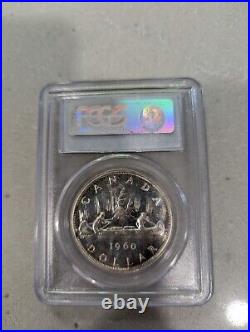 1960 Canada $1 Silver Dollar Coin PCGS PL 66