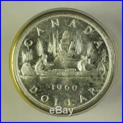 1960 Roll of Canadian Dollar Coins BU Brilliant Uncirculated 80% Silver 20 Total