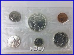 1963 1964 1965 1966 Canada Sealed Proof Like Mint Set 6 Coins Total 16 Silver80%