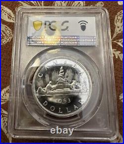 1963 PL-67CAM $1 Canada Silver Dollar Coin PCGS