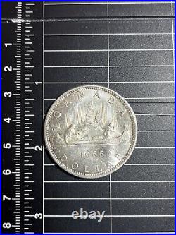 1966 Canada Silver Dollar Coin 23.33 Grams. 800 Silver Large Beads circulated