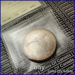 1967 Canada $1 Silver Dollar Coin ICCS MS 66 RARE Top Grade #coinsofcanada