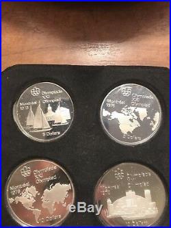 1973 Canada Olympic Games Montreal 4 Coin Silver Proof Set Series I Free Ship