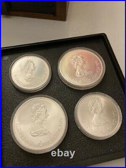 1976 Canada 28 Coin Sterling Silver Olympic Set XXI Olympiad Montreal