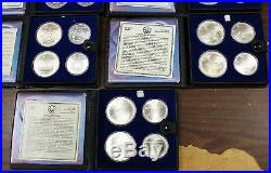 1976 Canada $5 & $10 Olympic BU Silver 28 Coins Set (B)