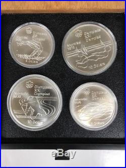 1976 Proof Silver Canadian Montreal Olympic Games Set (28) Uncirculated Coins