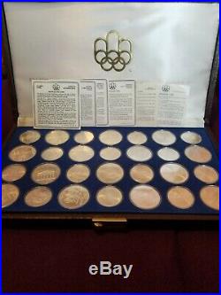 1976 Sterling Silver Uncirculated Olympic Coin Set 28 Coins (Canadian Mint)