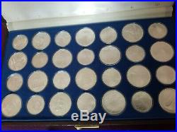 1976 Sterling Silver Uncirculated Olympic Coin Set 28 Coins (Canadian Mint)