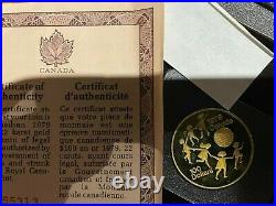 1979 $100 Canada Gold Coin Proof Year of Child 1/2 oz gold 22 Carat Gold