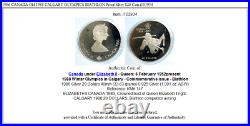 1986 CANADA Old 1988 CALGARY OLYMPICS BIATHLON Proof Silver $20 Coin i103934