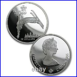 1988 Canada 10-Coin $20 Silver Olympics Commem Proof Set SKU#26859