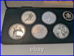1988 Canada Calgary Olympic Sterling Silver $20 10 Coin Set