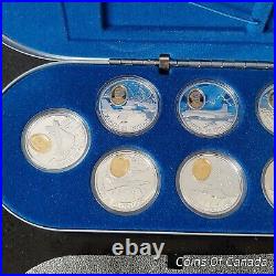 1995-1999 Canada Aviation Set Series 2 10 Sterling Silver Coins #coinsofcanada