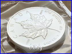 1997 Canada $5 Silver Maple Leaf. 9999 Pure 1oz RCM Plioform seal FlexPak Mylar