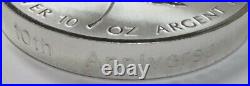 1998 Canada $50 10 oz 9999 PROOF 10th Anniversary Fine Silver Maple Leaf Coin