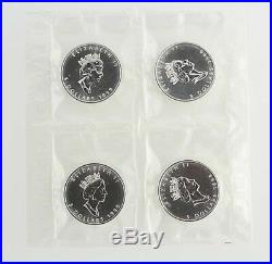 1999 $5 Canada Silver Maple Leaf Coin 1 OZ 9999 Fine Silver Lot 4 Elizabeth II