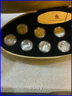 1999 Canada Millennium. 925 Silver Quarter 12-Proof Coin Set in Original Case