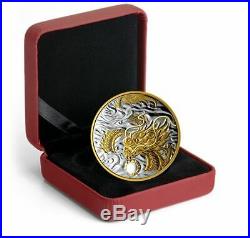1/2 Kilogram Pure Silver Gold-Plated Coin Benevolent Dragon Mintage 588 (2019)