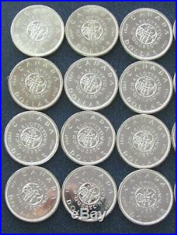 (1) Roll 1964 Canadian Charlottetown Quebec Silver Dollar Coin (20 coins) #701