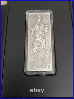 1 oz Pure Silver Coin Han SoloT in Carbonite Mintage 5,000 (2022)