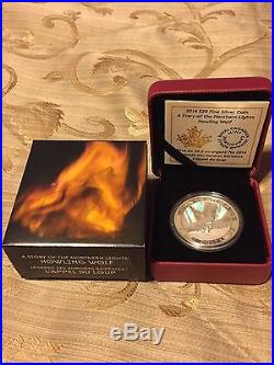 1 oz. Silver Hologram Coin A Story of the Northern Lights Howling Wolf 8500