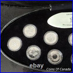 2000 Canada Millennium Sterling Silver 25 Cents Quarter Coin Set #coinsofcanada