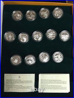 2001-2003 Canada 50 Cent Festival Series Silver Proof Coin Set 13 Coins STJH18