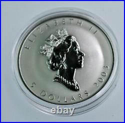 2003 HOLOGRAPHIC Good Fortune 1 oz. 9999 silver Canadian maple COA & OGP