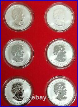 2004 Canada Silver Maple Leaf Zodiac Privy Mark (12) Coin Set