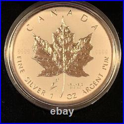 2005 Canada $5 Silver Maple Leaf Tulip Privy Mark Coin