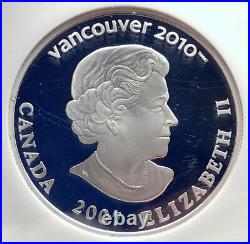 2007 CANADA Vancouver Winter Olympics CURLING $25 Silver Coin NGC Proof70 i73901