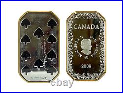 2008-2009? Silver PLAYING CARD MONEY SERIES 4 Coins SET (bt)