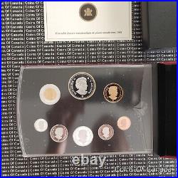 2008 Canada 8 Coin Proof Set With Gold Plated Silver Dollar #coinsofcanada