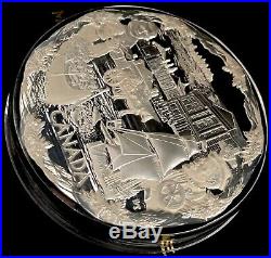 2008 Confederation Canada Kilo. 9999 Fine Silver Coin $250 With Beautiful Ship