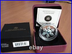 2009 Canada $20 Blue Crystal Snowflake Fine Silver Coin #06