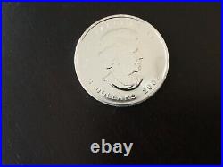 2009 Canada 5 Dollar Silver Maple Leaf 1oz. 999 silver coins, 25 in tube