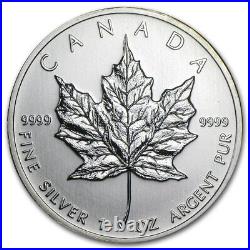 2010 Coin, Canada Coin, 5 Dollars Coin, Silver Maple Leaf Coin, (10 pcs)