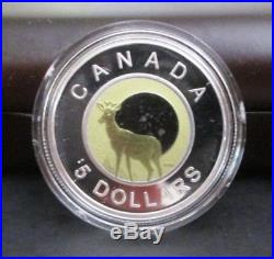 2011 2012 Canada Rcm Full Moon $5 Niobium & Silver Bimetal 4 Coin Set