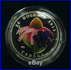 2011-2014 Canada $20 Glass Ladybug BumbleBee Butterfly Frog 1oz Silver Coin