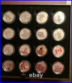 2011 2016 collection of $20 for $20 and $25 for $25 Pure Silver coins Canada