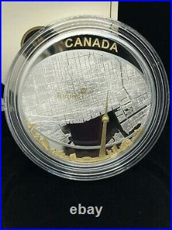 2011 Canada $25 2oz Fine Silver Coin Toronto City Map