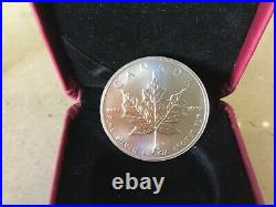 2011 Canada 5 Dollar Silver Maple Leaf 1oz. 999 silver coins, 25 in tube