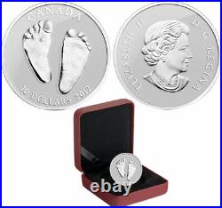 2012 CANADA WELCOME TO THE WORLD Baby Feet $10 pure silver coin w all packaging
