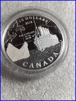 2012 Canada $10 Fine Silver Coin RMS Titanic Low Certificate #00127 of 20k