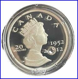 2012 Canada$ 20 Fine Silver 1oz Queens's Diamond Jubilee 3 Coin Set #46-01