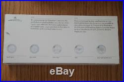 2012 Canada FAREWELL TO THE PENNY Silver 5 historical design coin set Ltd 5000