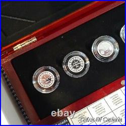 2012 Canada Farewell Penny Pure 5 Coin Silver Set In Wooden Box #coinsofcanada